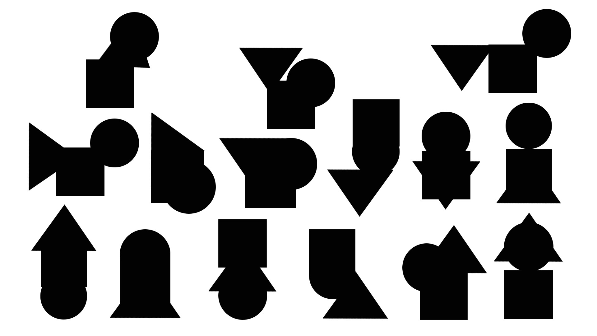 Circle square triangle